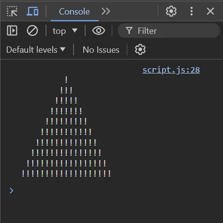 Pyramid Generator Project Screenshot.